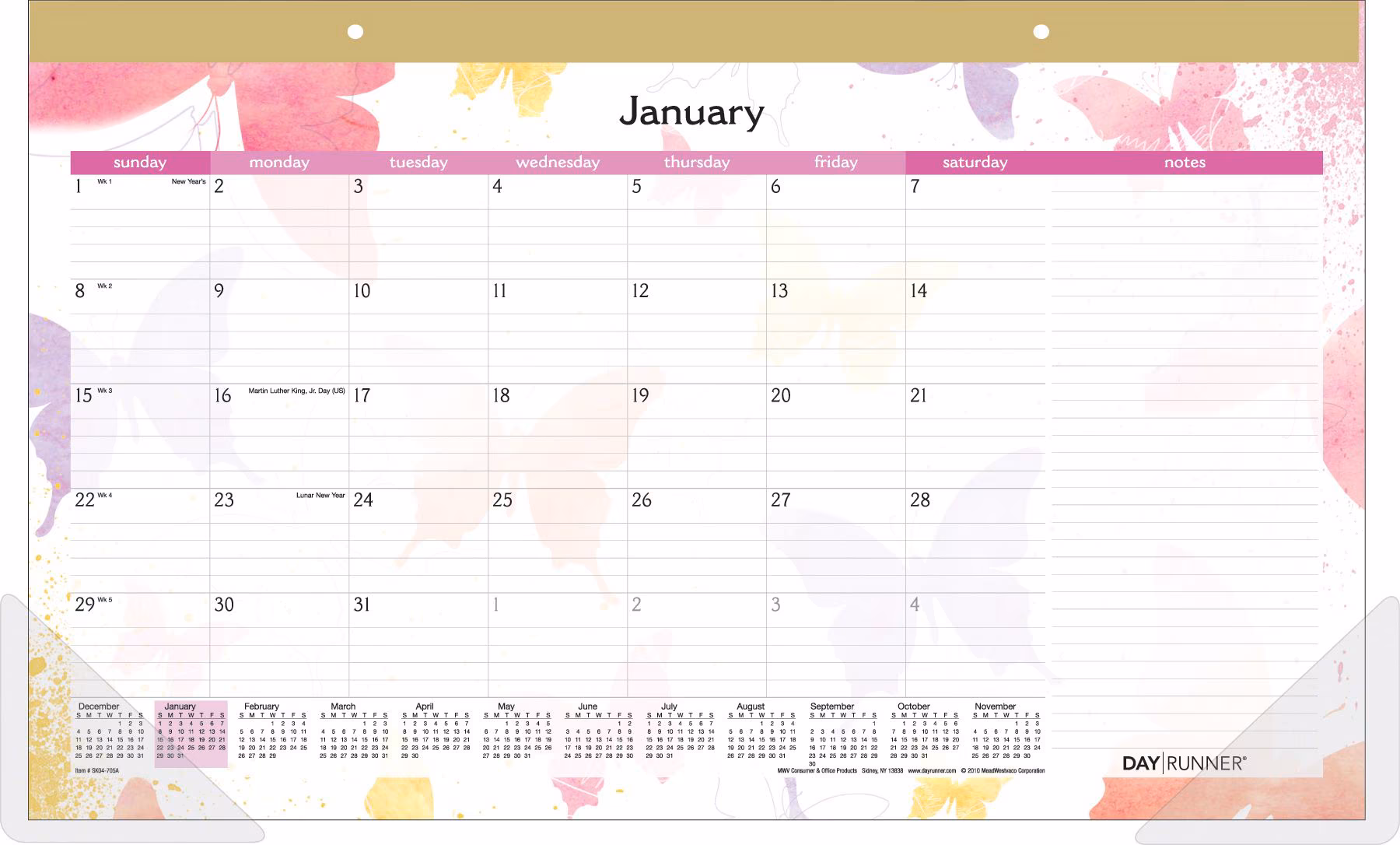 12 MNTH DAYRNR DESKPAD 18X11