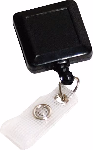 BADGE ID REEL SQUARE BK