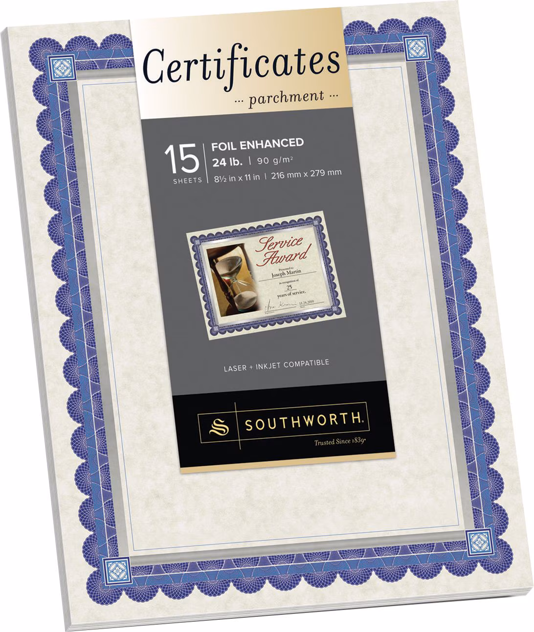 AWARD CERT 15/PK IVY/SV