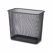 WASTE BIN MESH RECT BLK