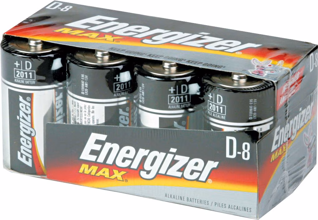 BATTERY ALKA D 8PK ENGZR