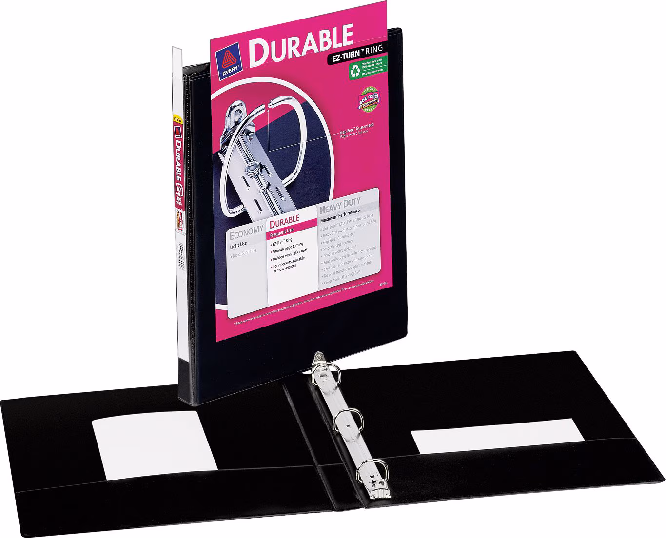 1/2 DURABLE VIEW BINDER BLACK