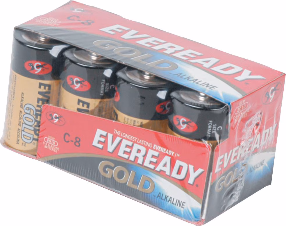 BATTERY ALKALINE C 8PK