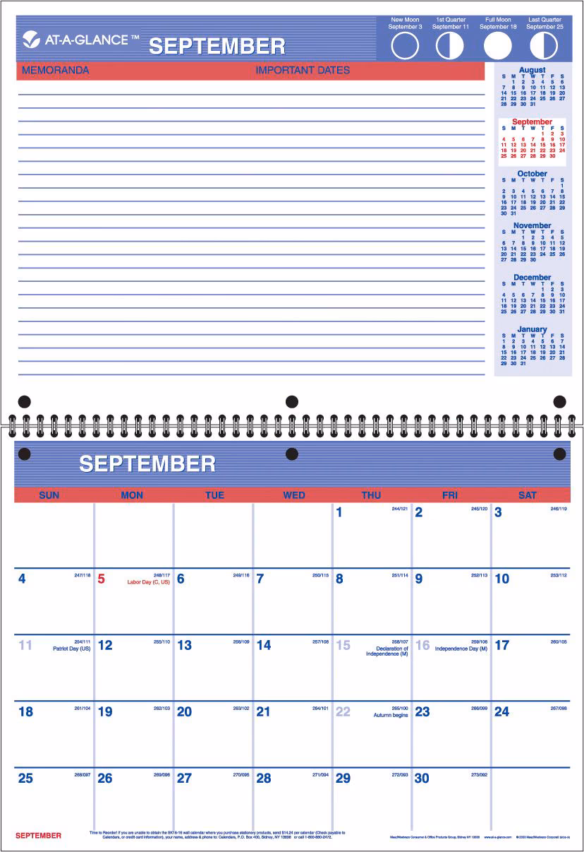 13 AAG MTH DESK/WALL CAL 11X8