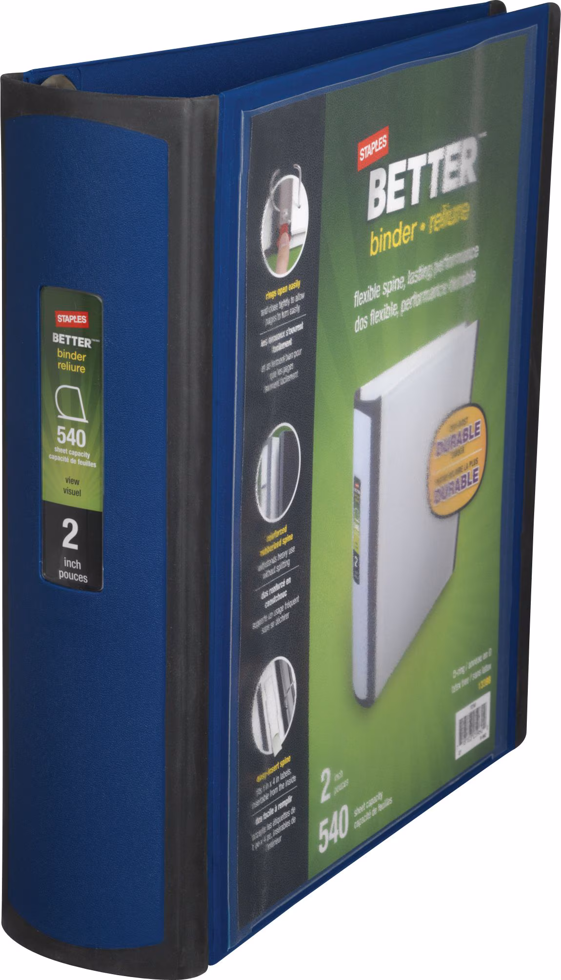 2 HEAVY-DUTY VIEW BINDER BLUE