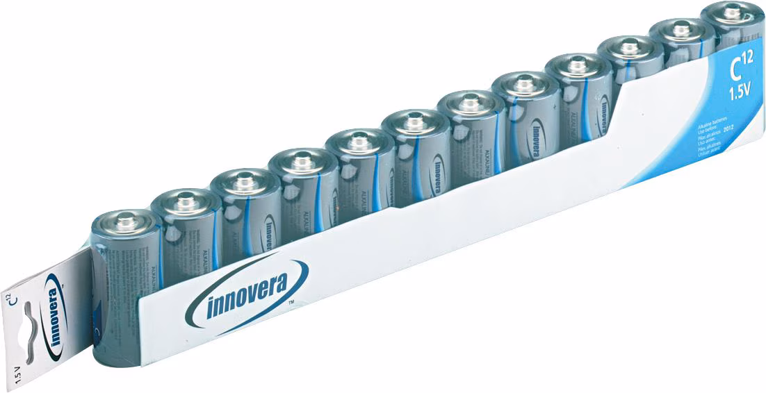 BATTERY ALKALINE C 12PK