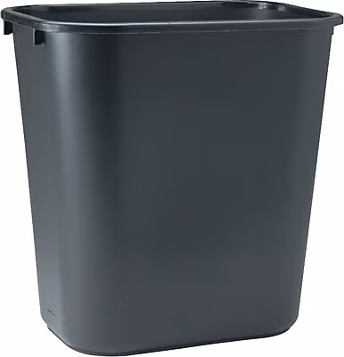 7 GAL. WASTEBASKET BLACK