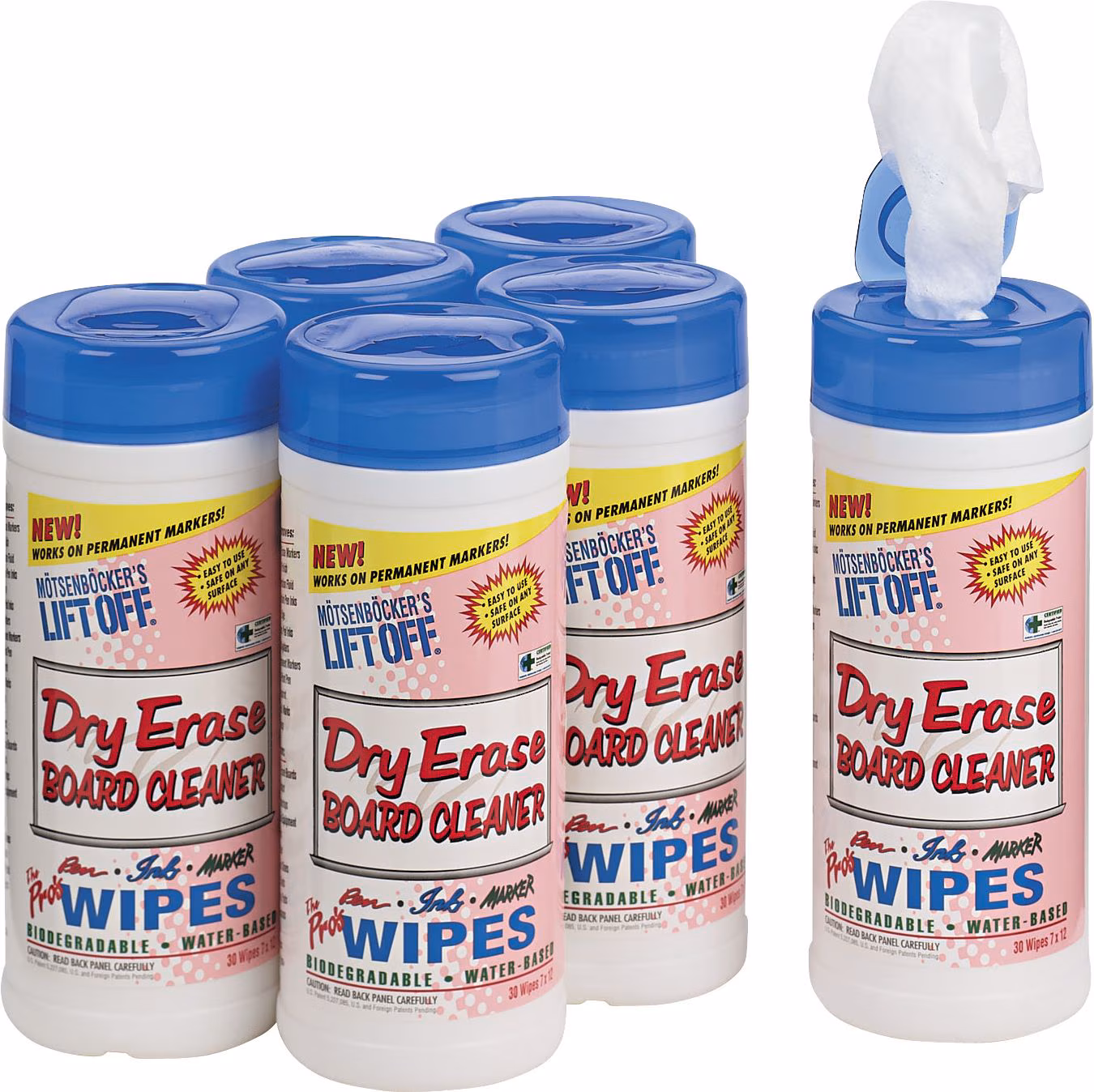 WIPES DRYERASE BOARD 6/CT