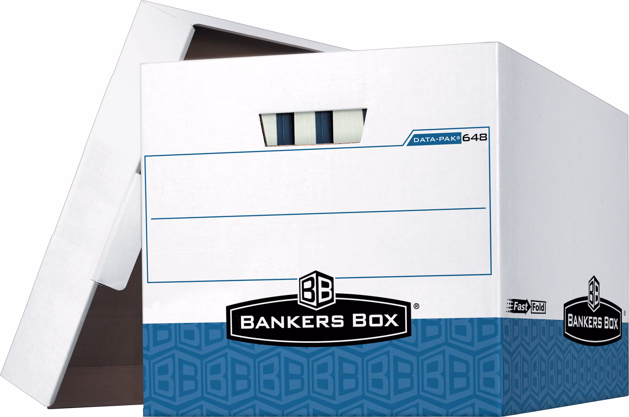 BB STRG BOX WHT/BLUE LTR 4