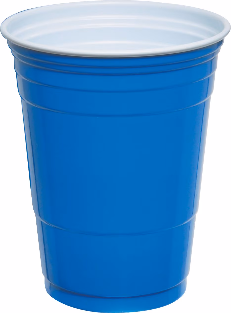 16 OZ BLUE PLASTIC CUP 50/PK