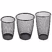 WASTEBASKET MESH RND BK