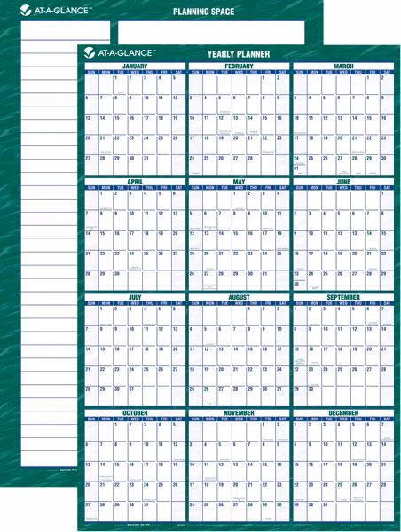 12 AAG YEARLY VERT 24X36