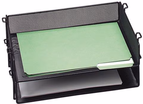 TRAY LETTER MESH BK