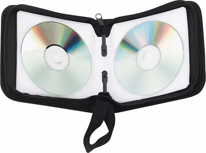 WALLET 24CD/DVD NYLN BK