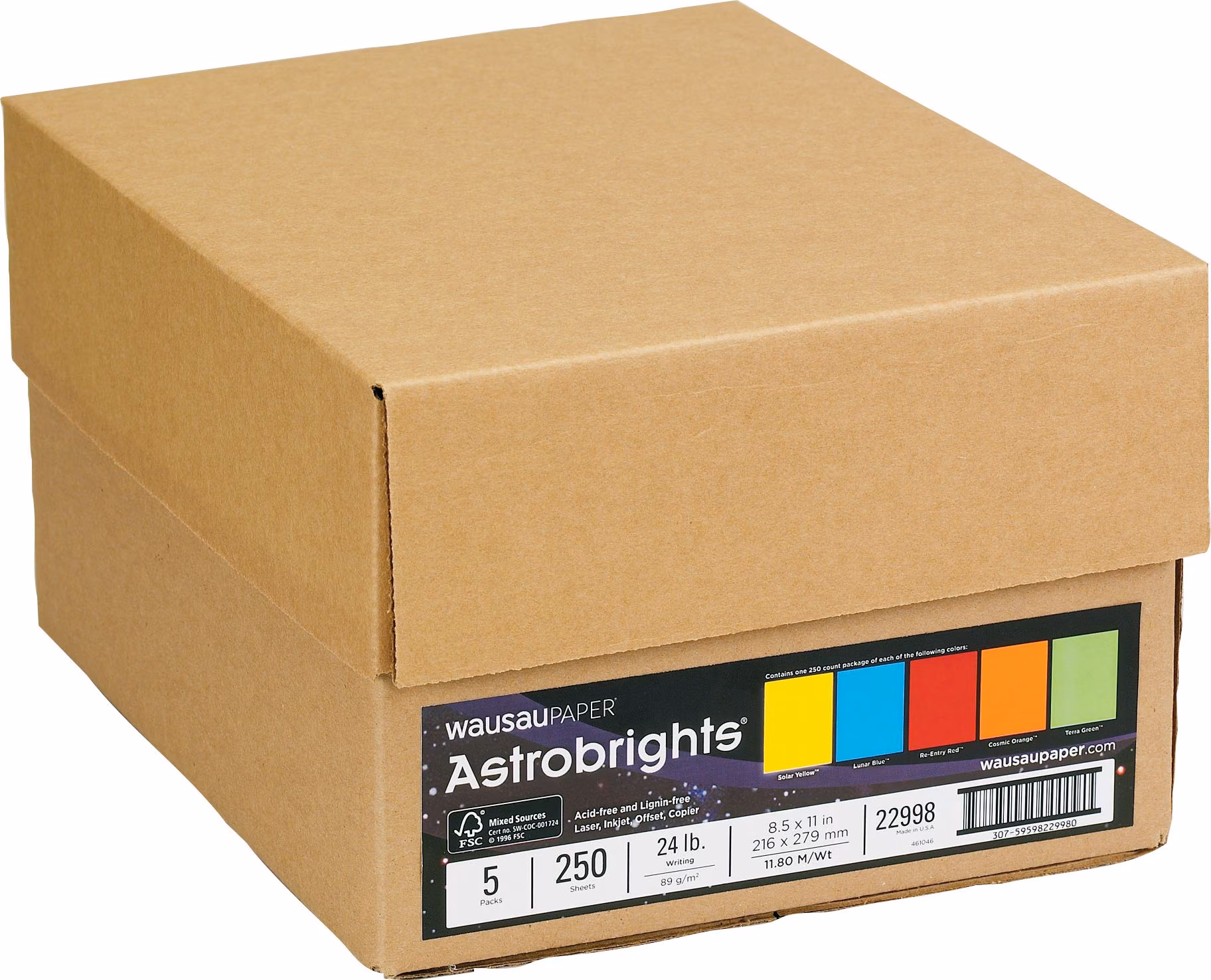 ASTROBRIGHTS ASSORTED 5PK CASE