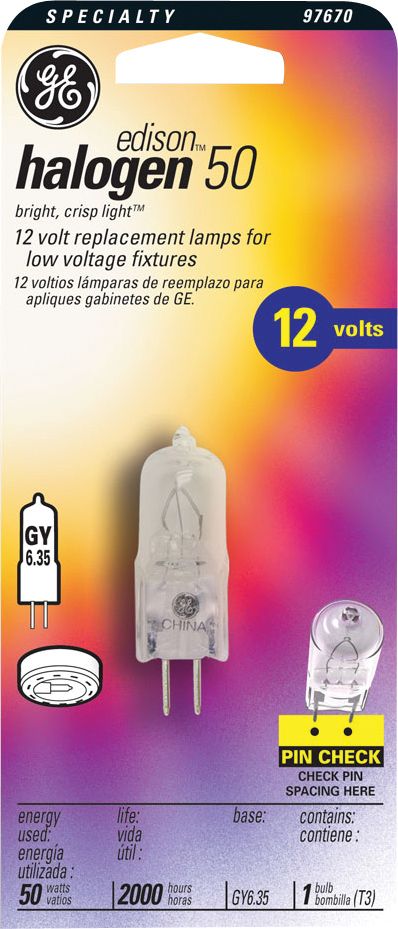 50 WATT 12 VOLT HALOGEN BULB