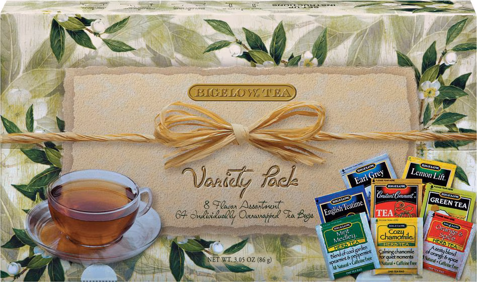 TRAY HOLDS 8 DIFFERENT TEAS