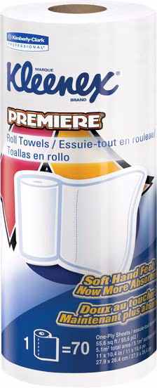 TOWEL KITCHN ROLL 24CT WH