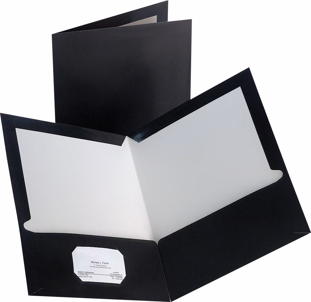 2-POCKET PORT LAM 10PK BLACK