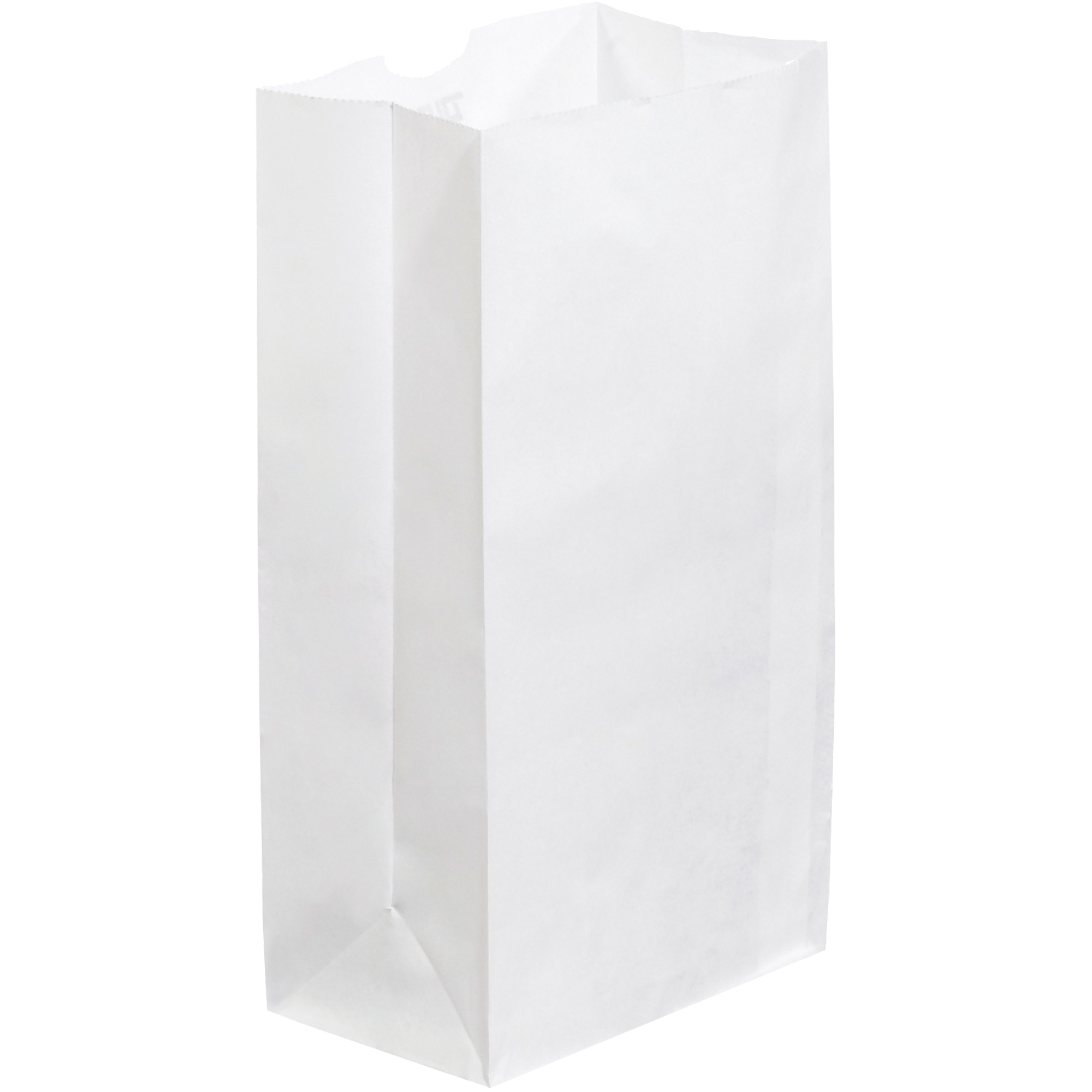 Grocery Bags, 6 1/8" x 4" x 12 3/8", White, 500/Case