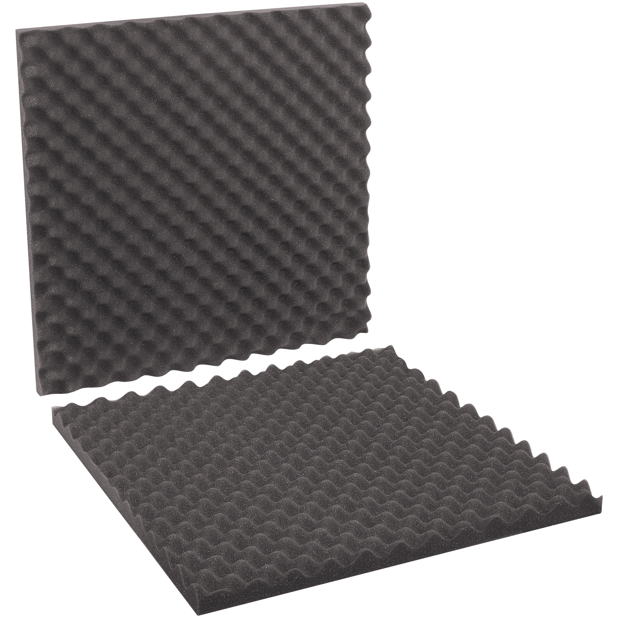 Convoluted Foam Sets, 24" x 24" x 2", Charcoal, 6/Sets per Case