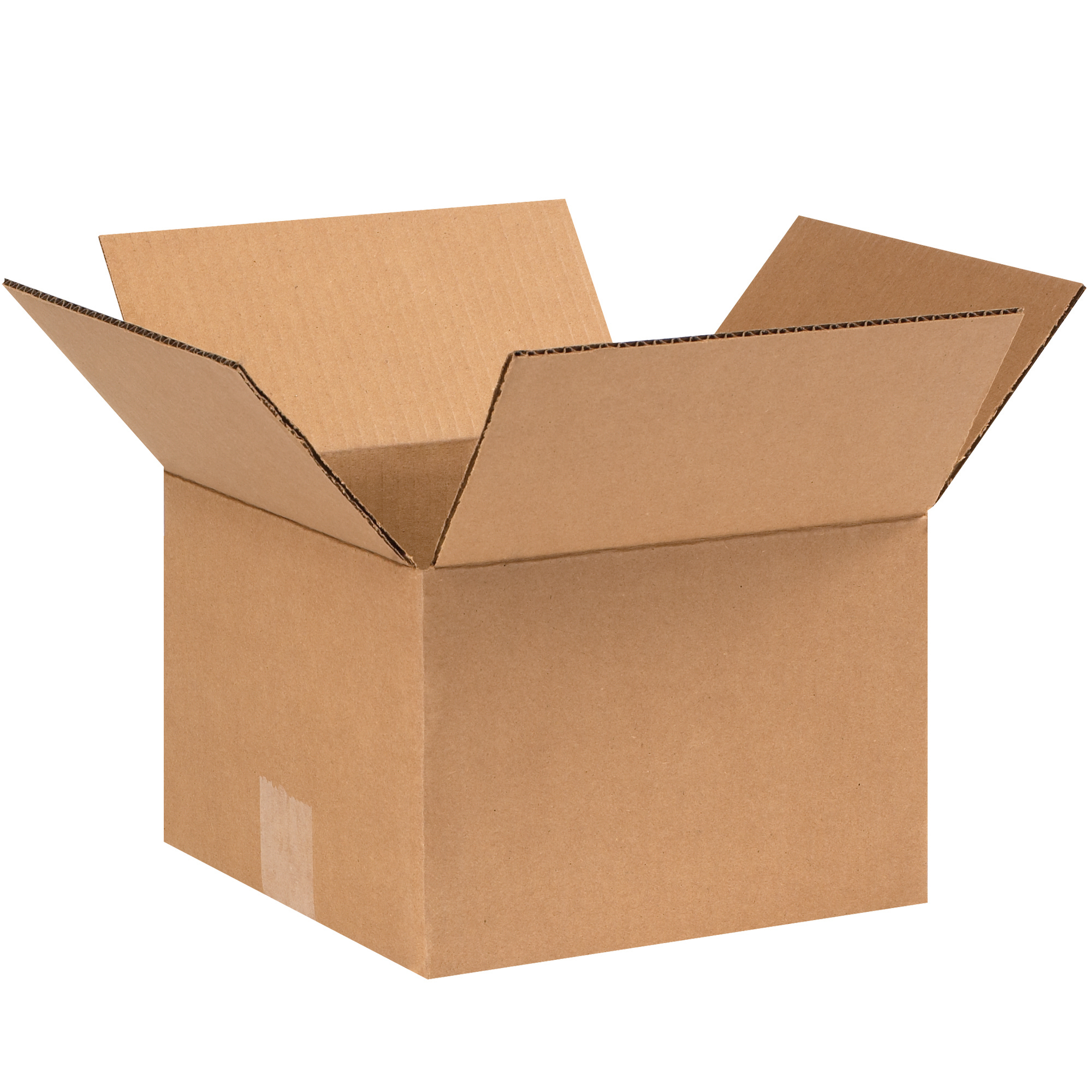 Corrugated Boxes, 9" x 9" x 6", Kraft, 25/Bundle; 500/Skid