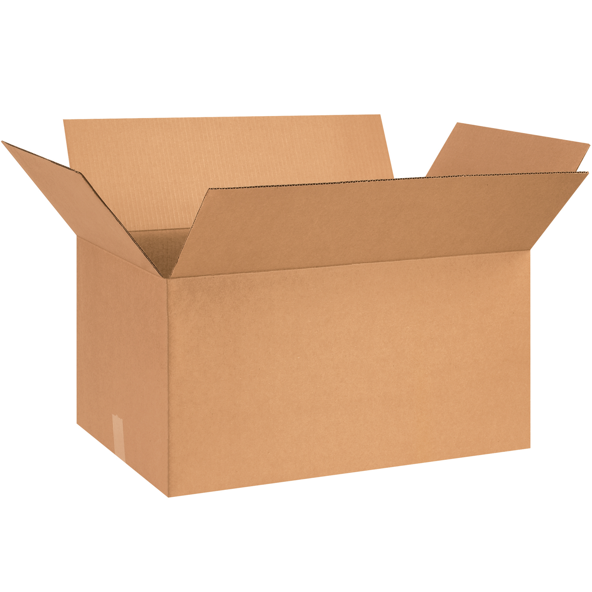 Corrugated Boxes, 24" x 15" x 12", Kraft, 20/Bundle; 120/Skid