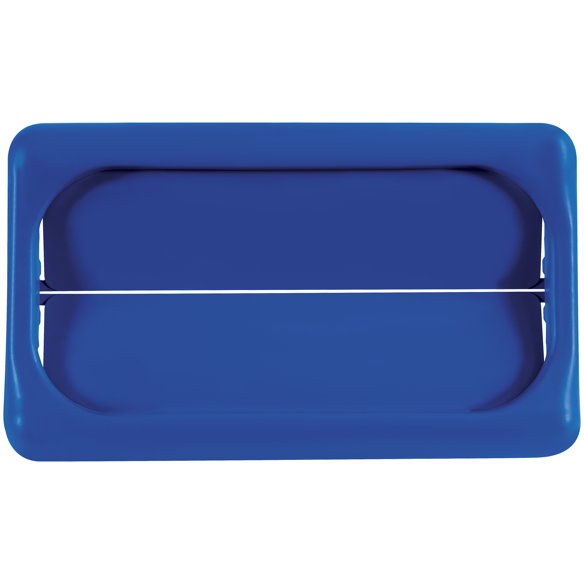 Rubbermaid® Slim Jim® Swing Top Lid, 22" x 11", Blue, 1/Each