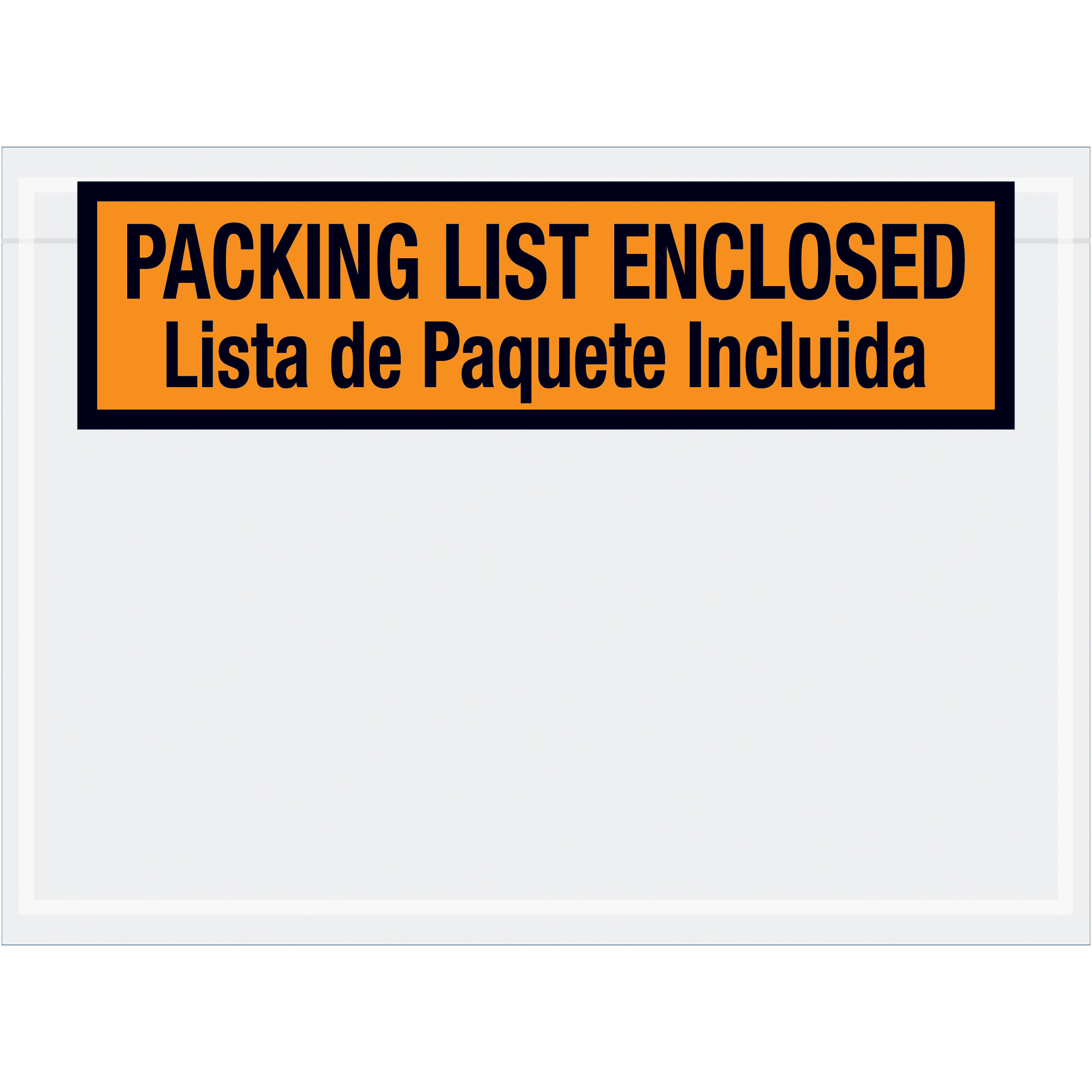 Tape Logic® Bilingual Packing List Envelopes, 7 1/2" x 5 1/2", Orange, 1000/Case