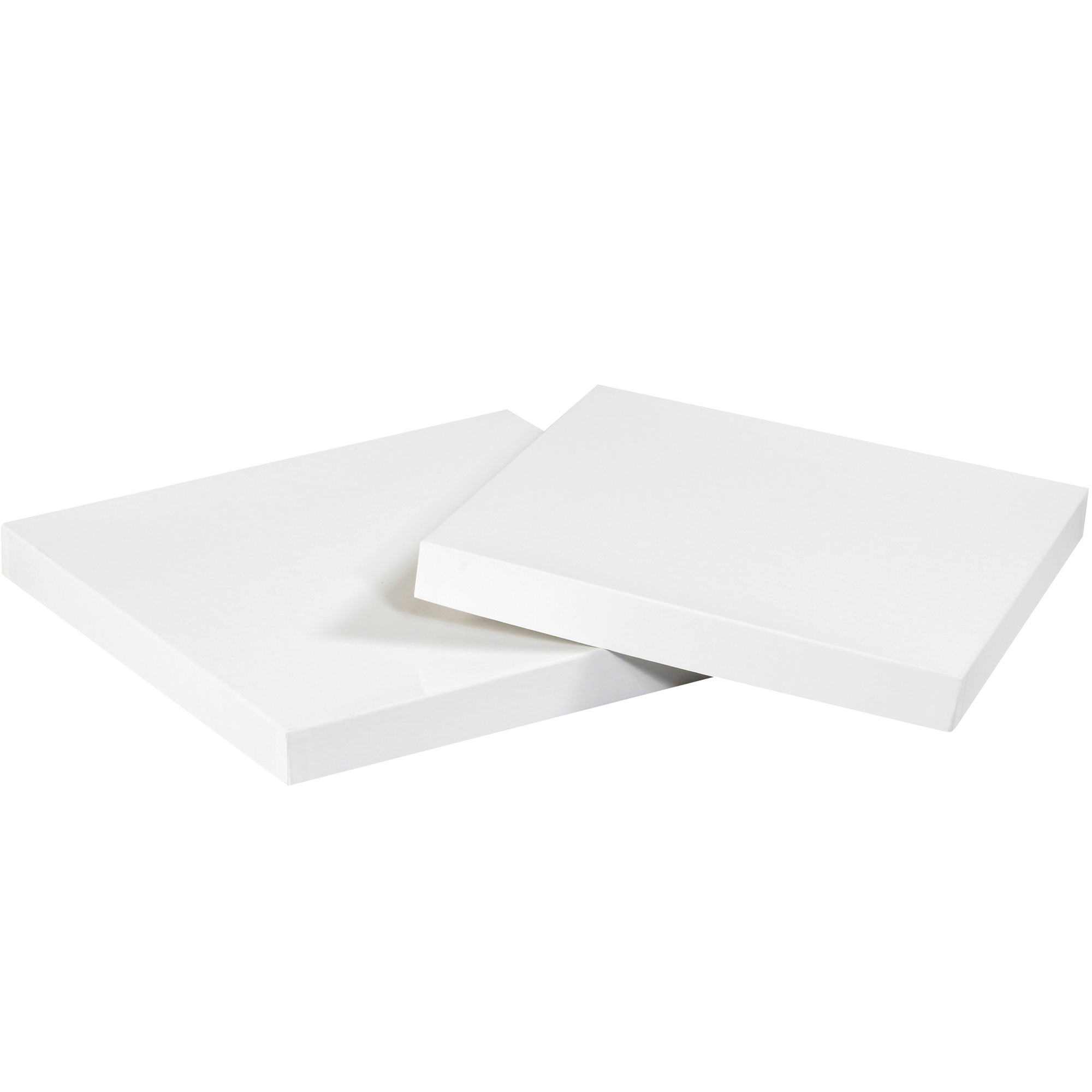 Deluxe Gift Box Lids, 4" x 4", White, 50/Case