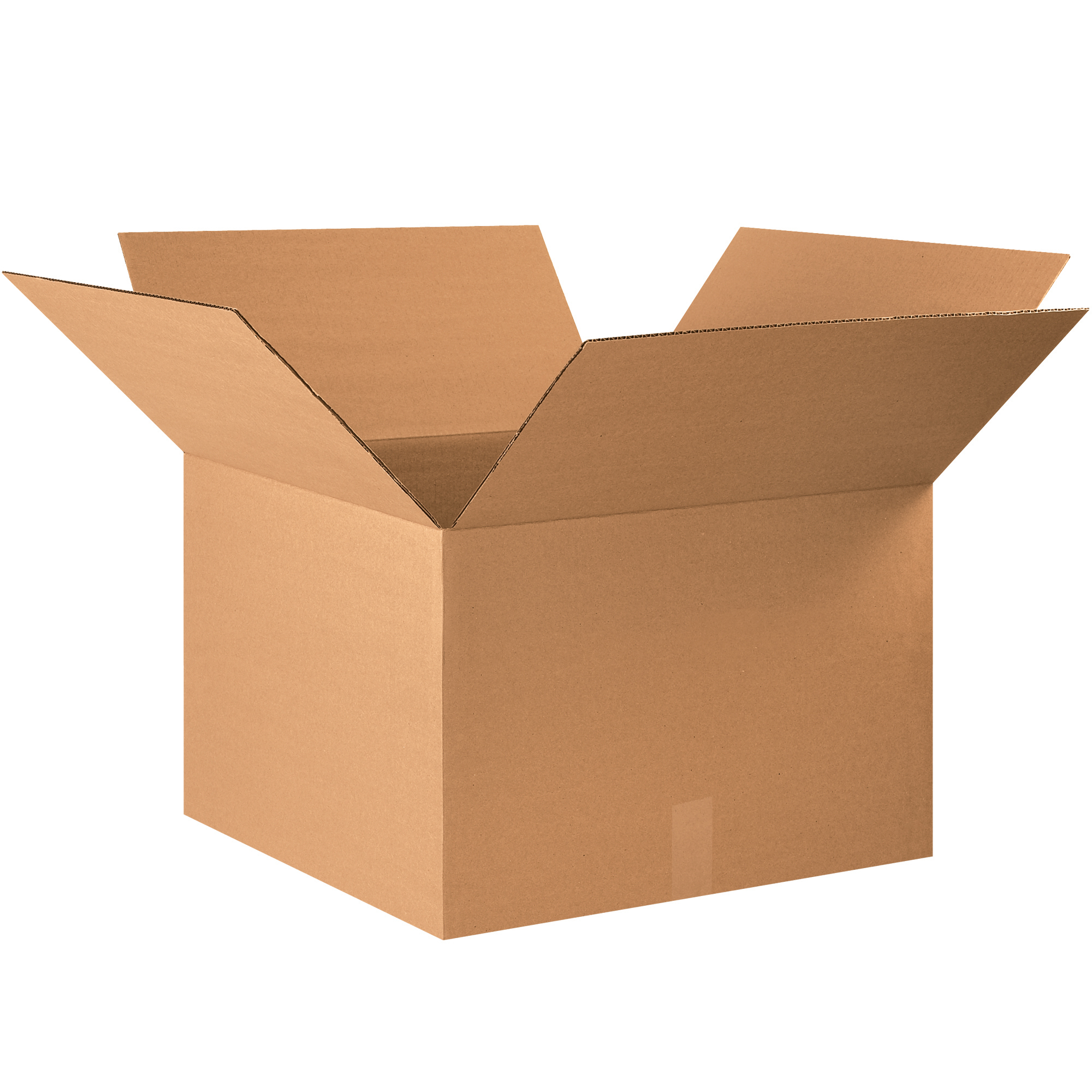 Corrugated Boxes, 22" x 22" x 14", Kraft, 10/Bundle; 120/Skid
