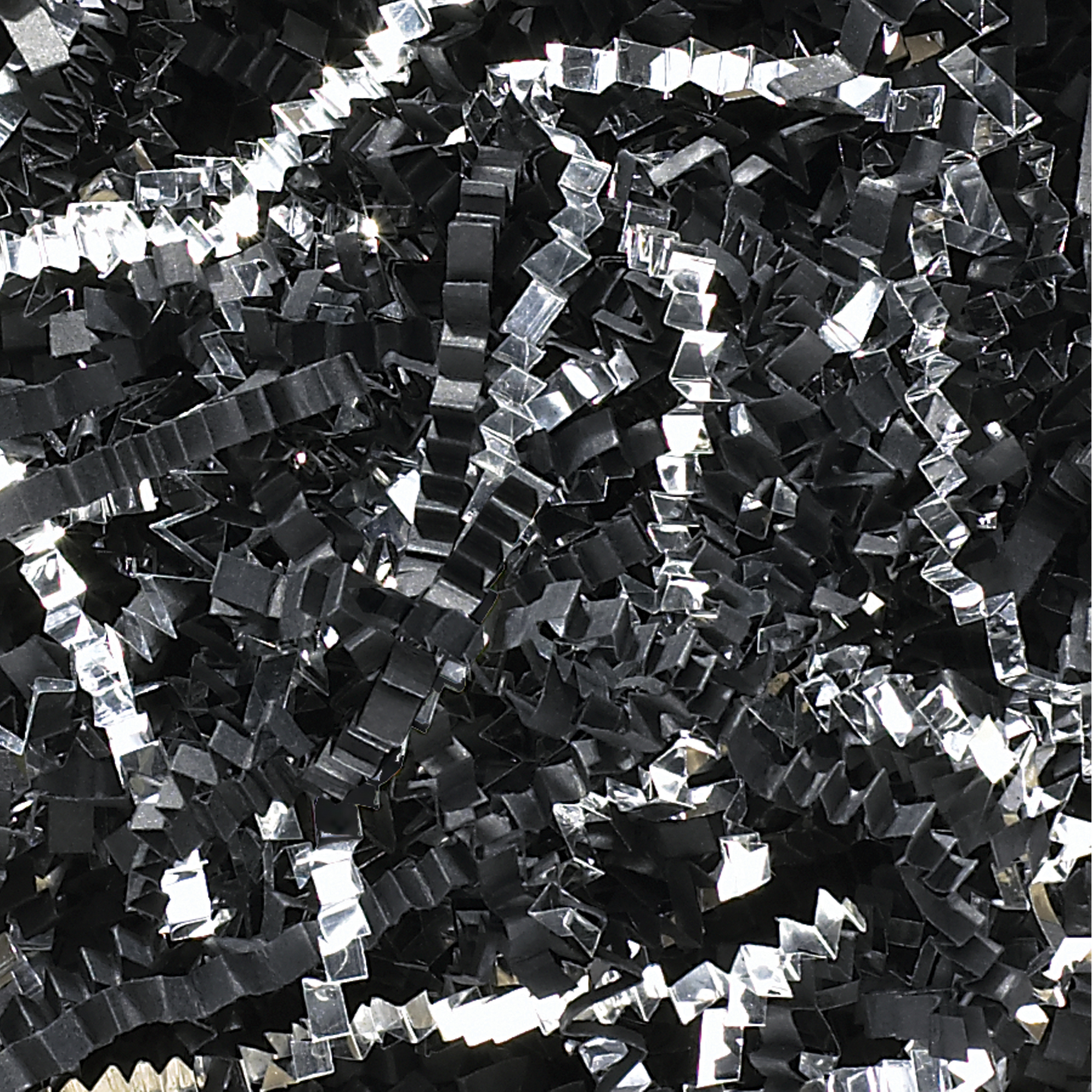 Crinkle Paper, 10 lb., Black/Silver, 1/Case