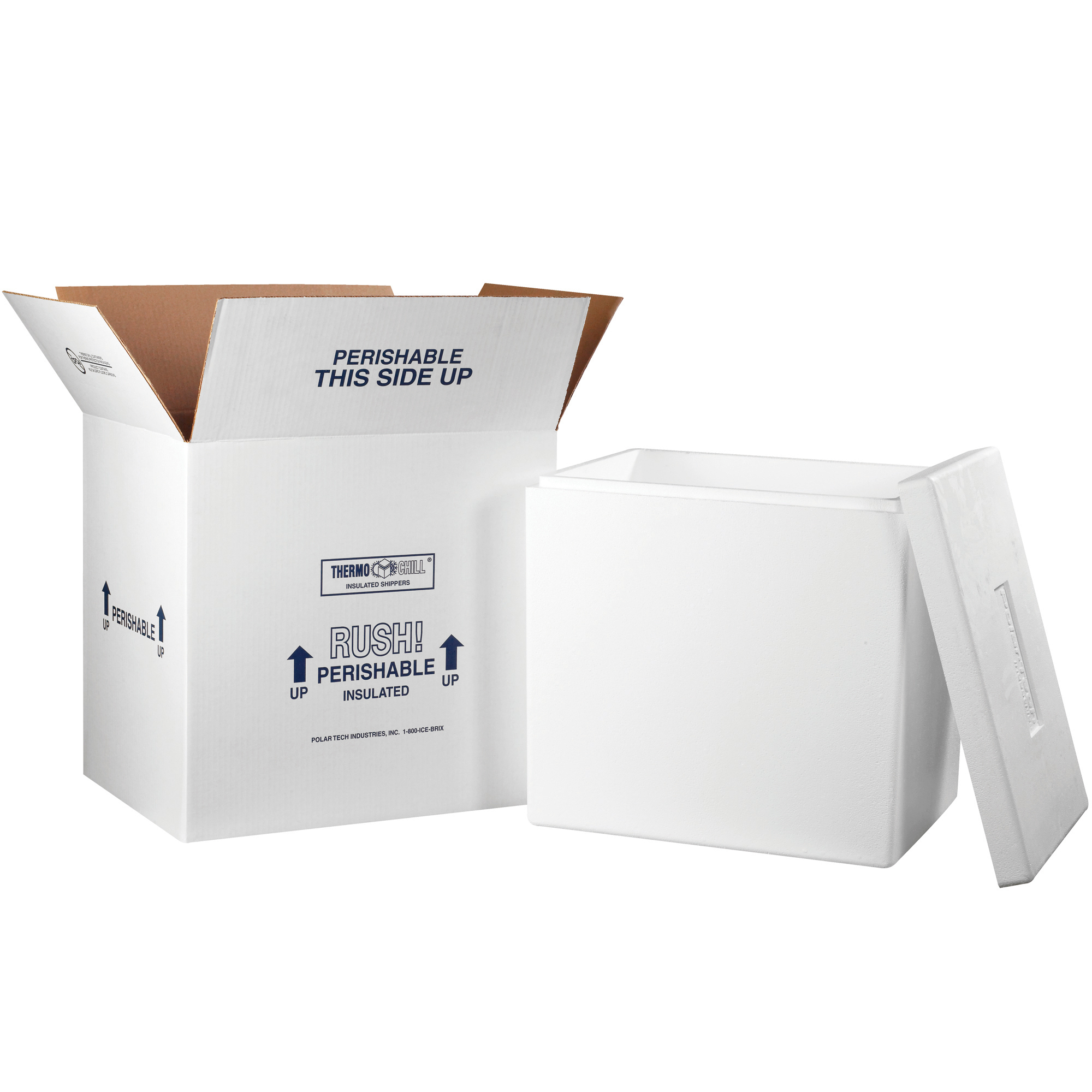 Insulated Shipping Kits, 18" x 14" x 19", White, 1/Case