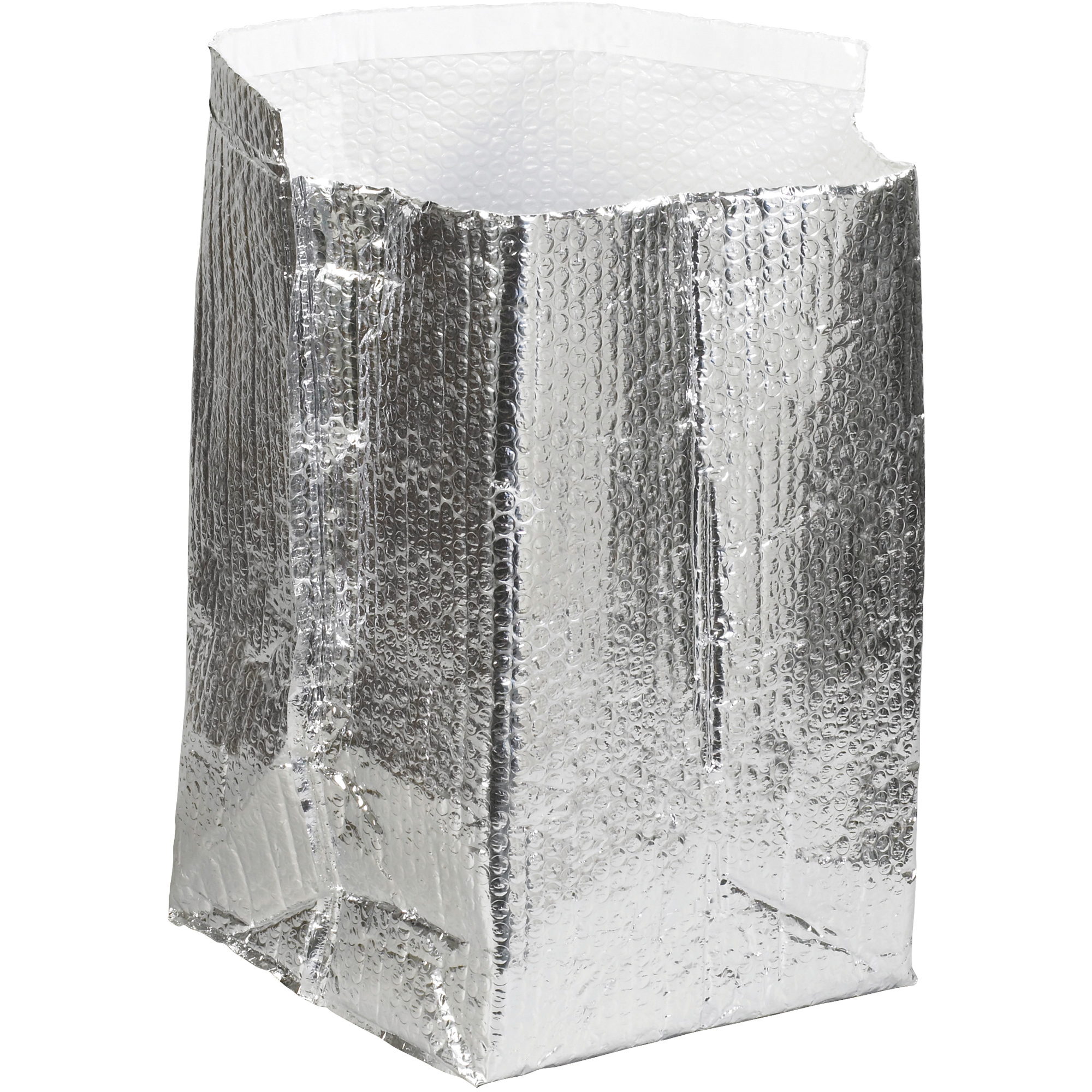 Insulated Box Liners, 10" x 10" x 10", Silver, 25/Case