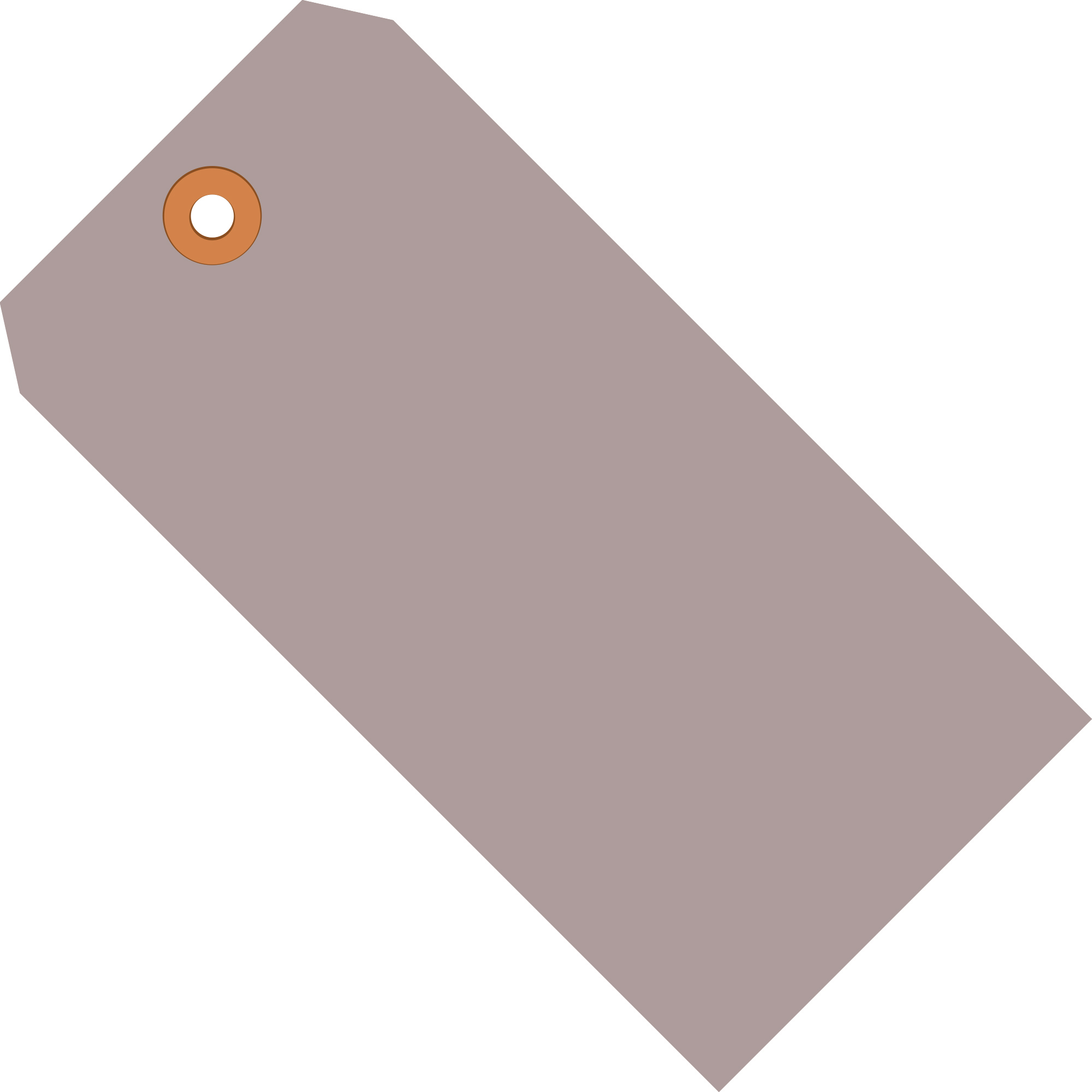 Shipping Tags, 13 Pt., 5 1/4" x 2 5/8", Gray, 1000/Case