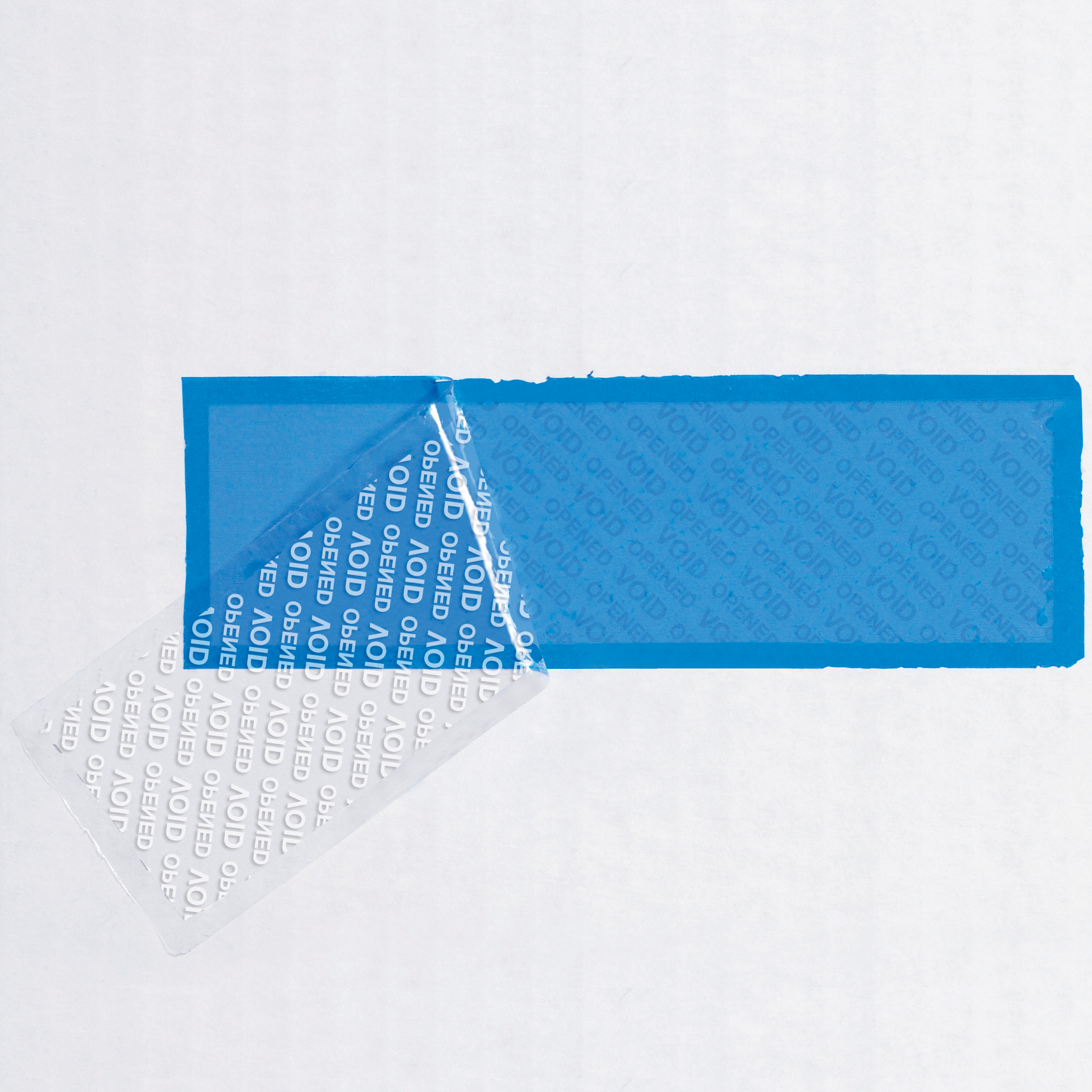 Tape Logic® Security Strips on a Roll, 3.9 Mil, 2" x 5 3/4", Blue, 24/Case