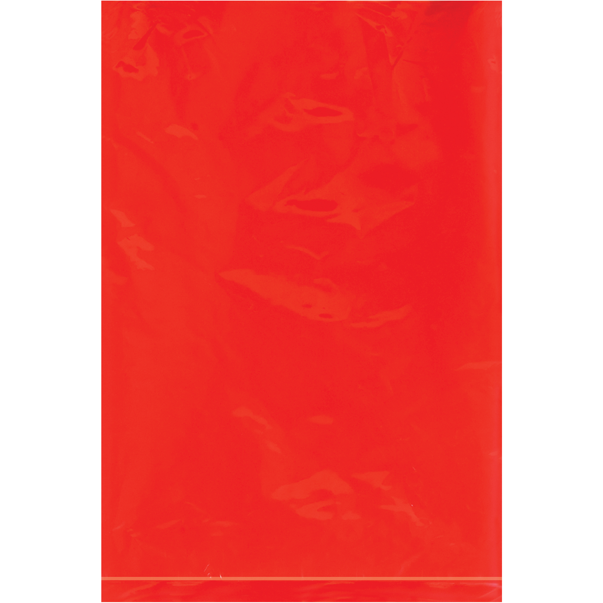 Flat 2 Mil Poly Bags, 6" x 9", Red, 1000/Case