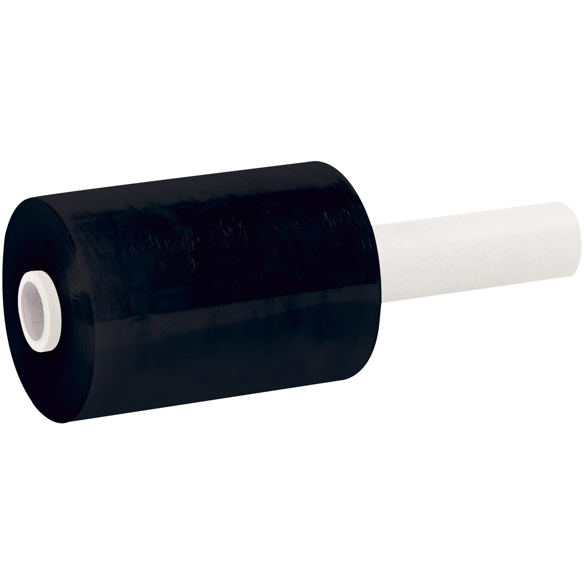 Colored Extended Core Bundling Film, 80 Gauge, 5" x 1000', Black, 12/Case