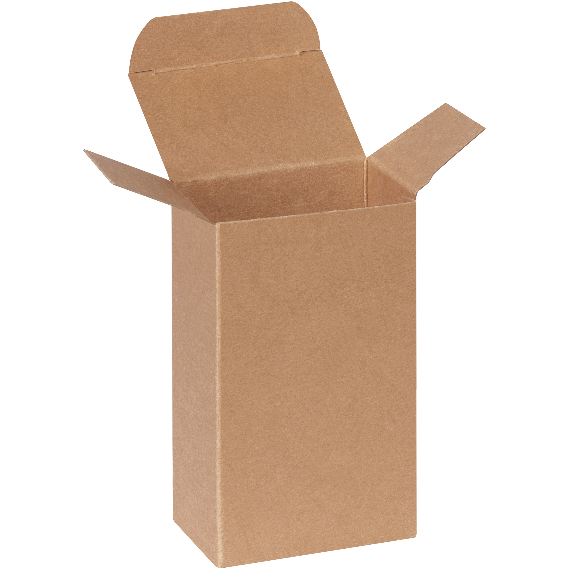 Reverse Tuck Folding Cartons, 3" x 2" x 5", Kraft, 500/Case