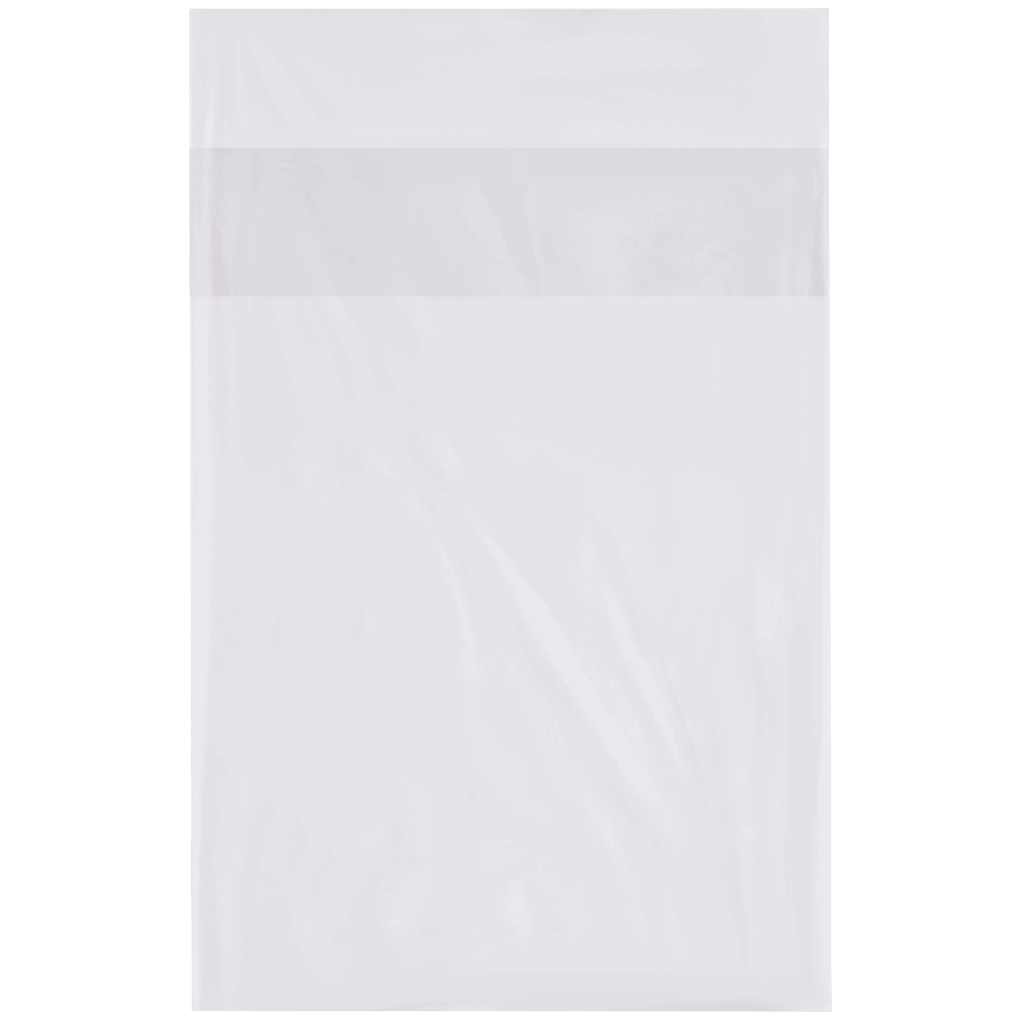 Flap Lock Poly Bags, 1 Mil, 9" x 12", Clear, 1000/Case