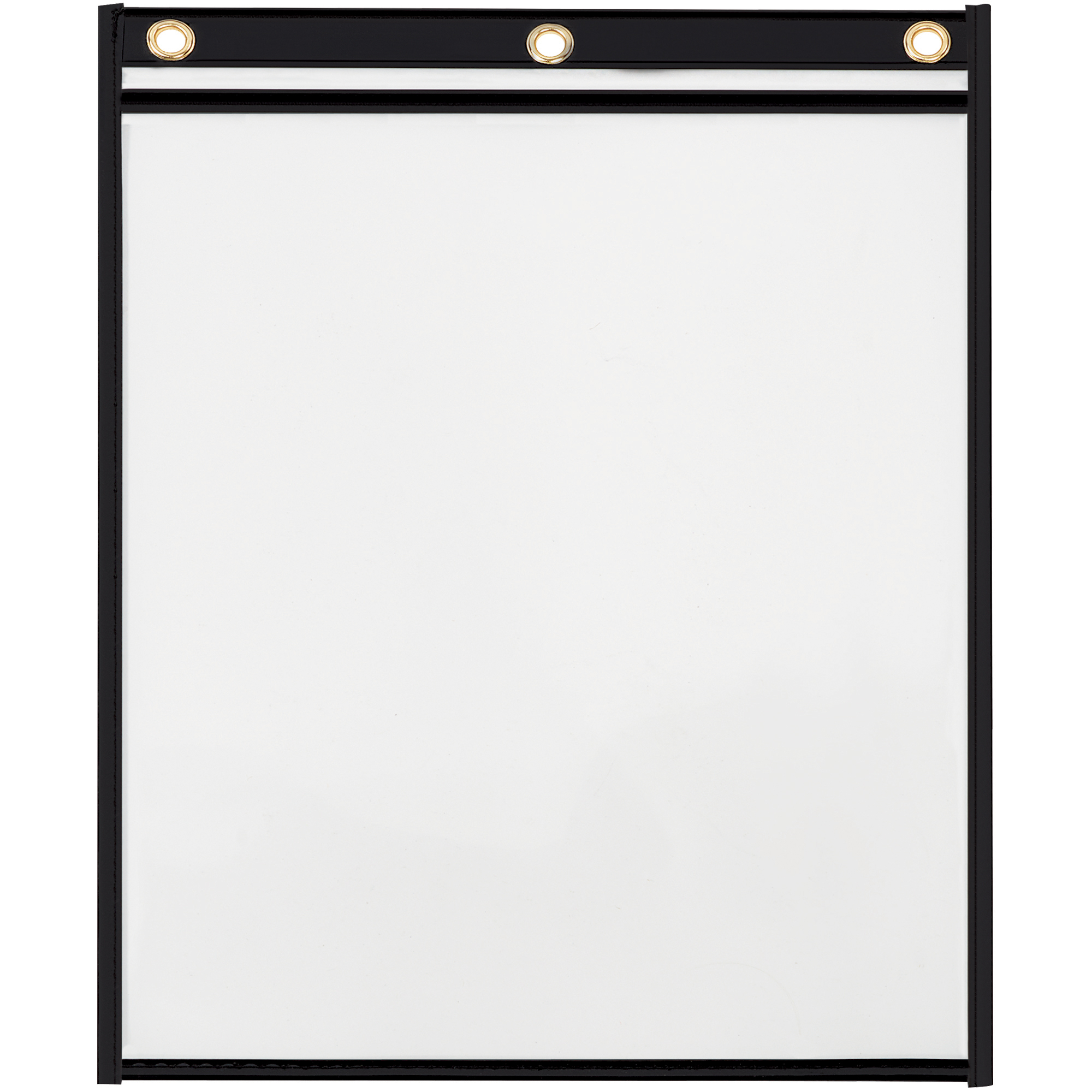 Heavyweight Stitched Job Ticket Holders, 9" x 12", Black, 15/Case