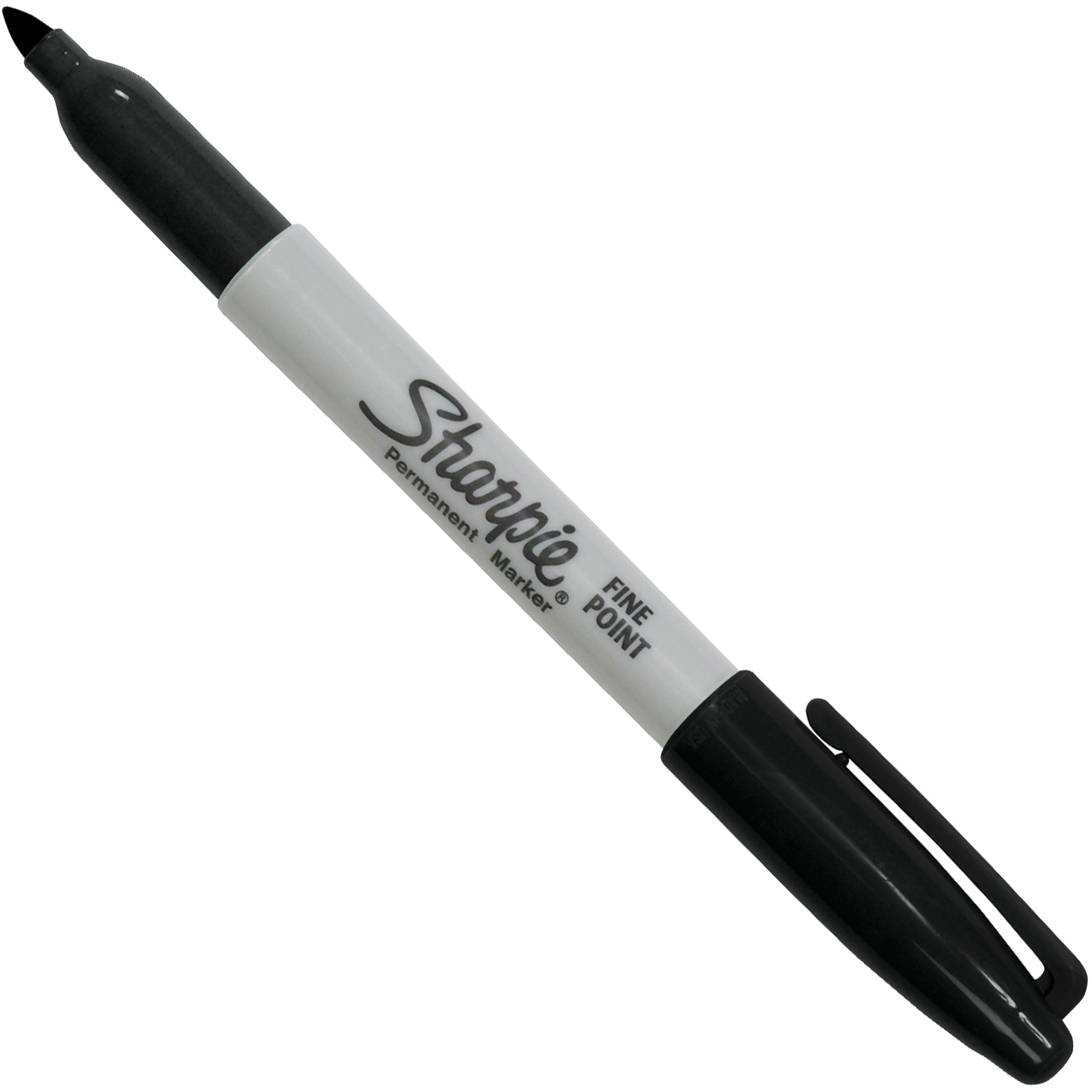 Sharpie® Fine Point Permanent Markers, Black, 12/Case
