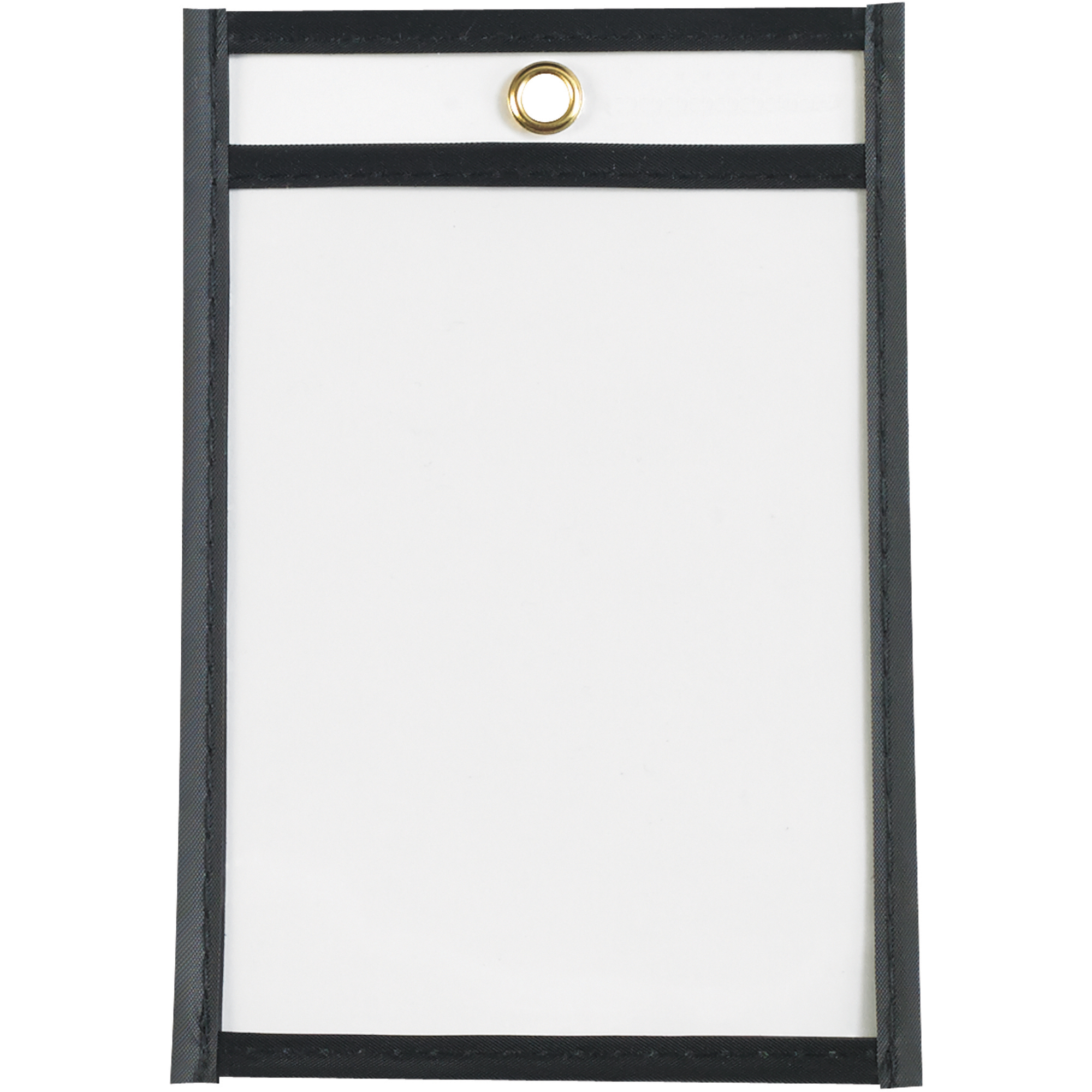 Stitched Job Ticket Holders, 4" x 6", Black, 25/Case
