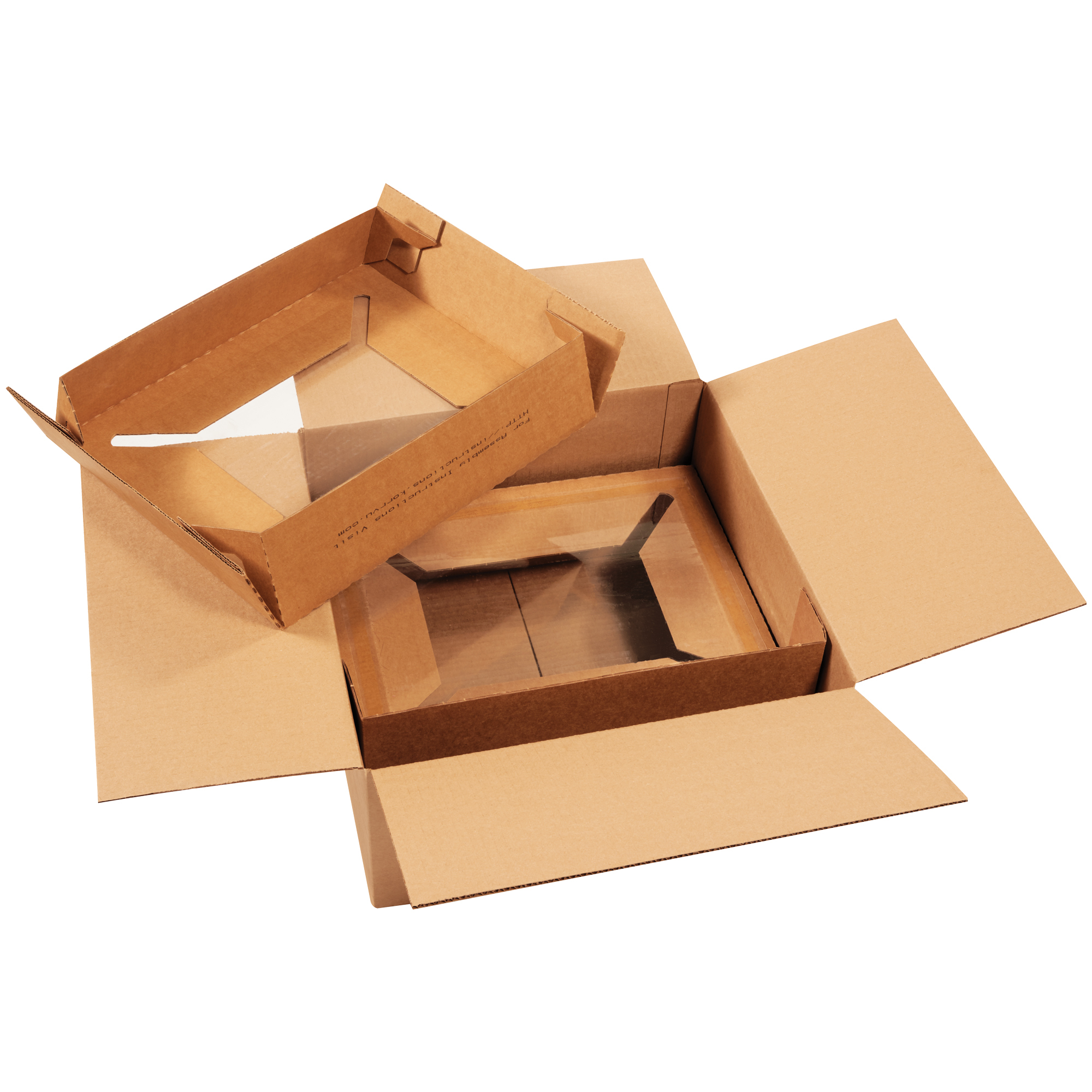 Laptop Shipping System 17" x 17" x 8", Kraft, 5/Bundle