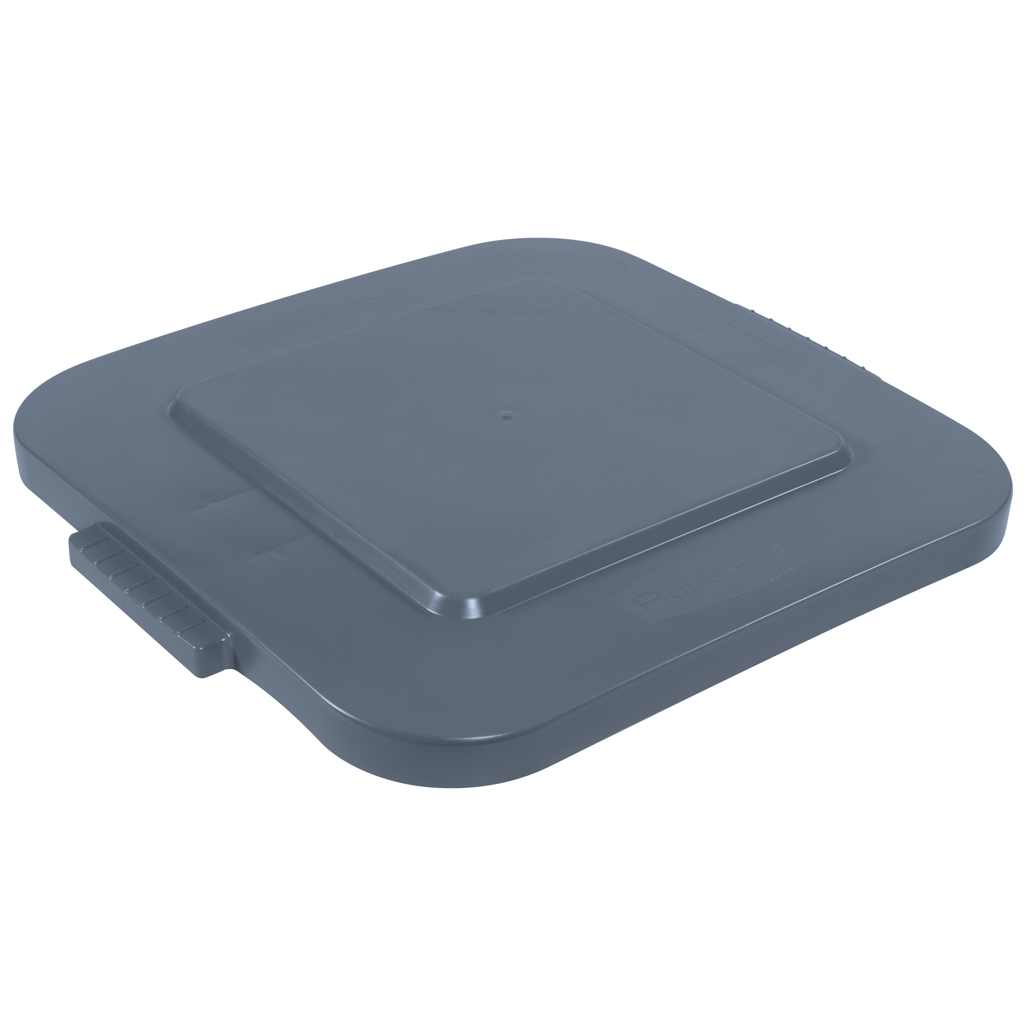 Brute® Square Container Flat Lid, 40 Gallon, 24" x 24" x 2", Gray, 1/Each