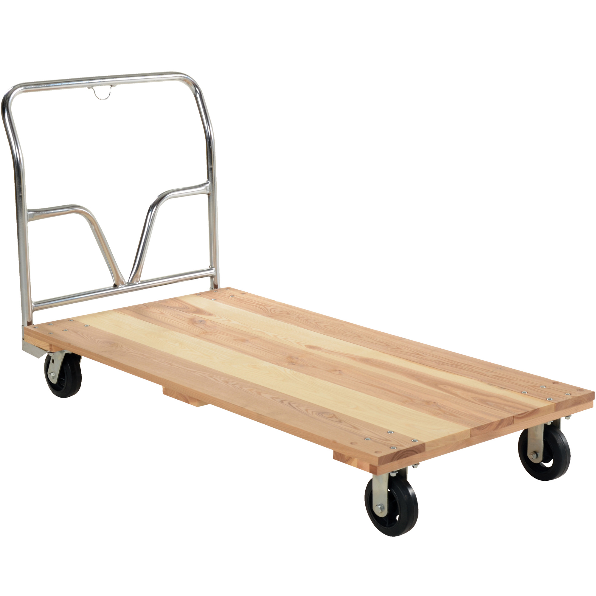 Wood Platform Truck, 30" x 60", Natural Wood, 1/Each