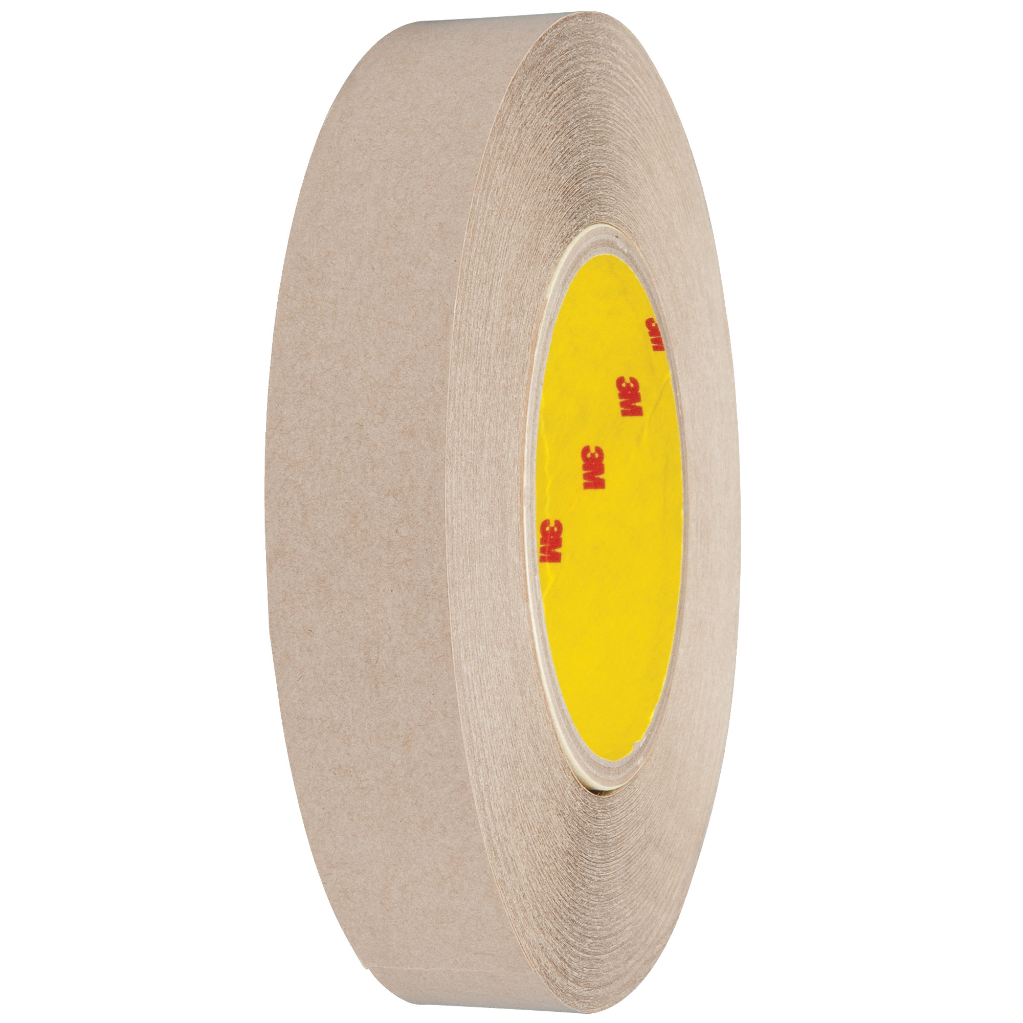 3M™ 9627 Adhesive Transfer Tape, Hand Rolls, 5.0 Mil, 1" x 60 yds., Clear, 36/Case