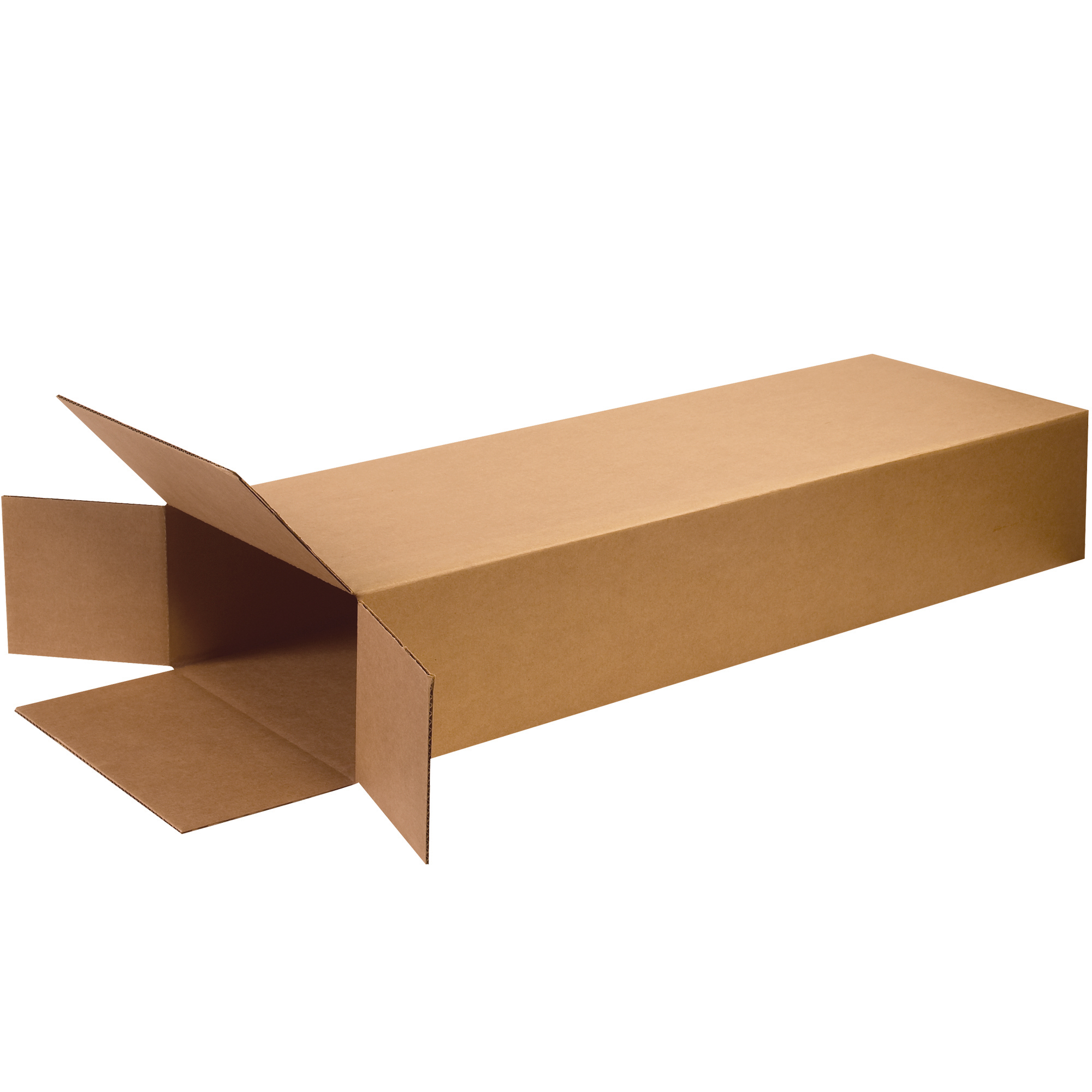 Side Loading Boxes, 18" x 7" x 52", Kraft, 5/Bundle; 120/Skid