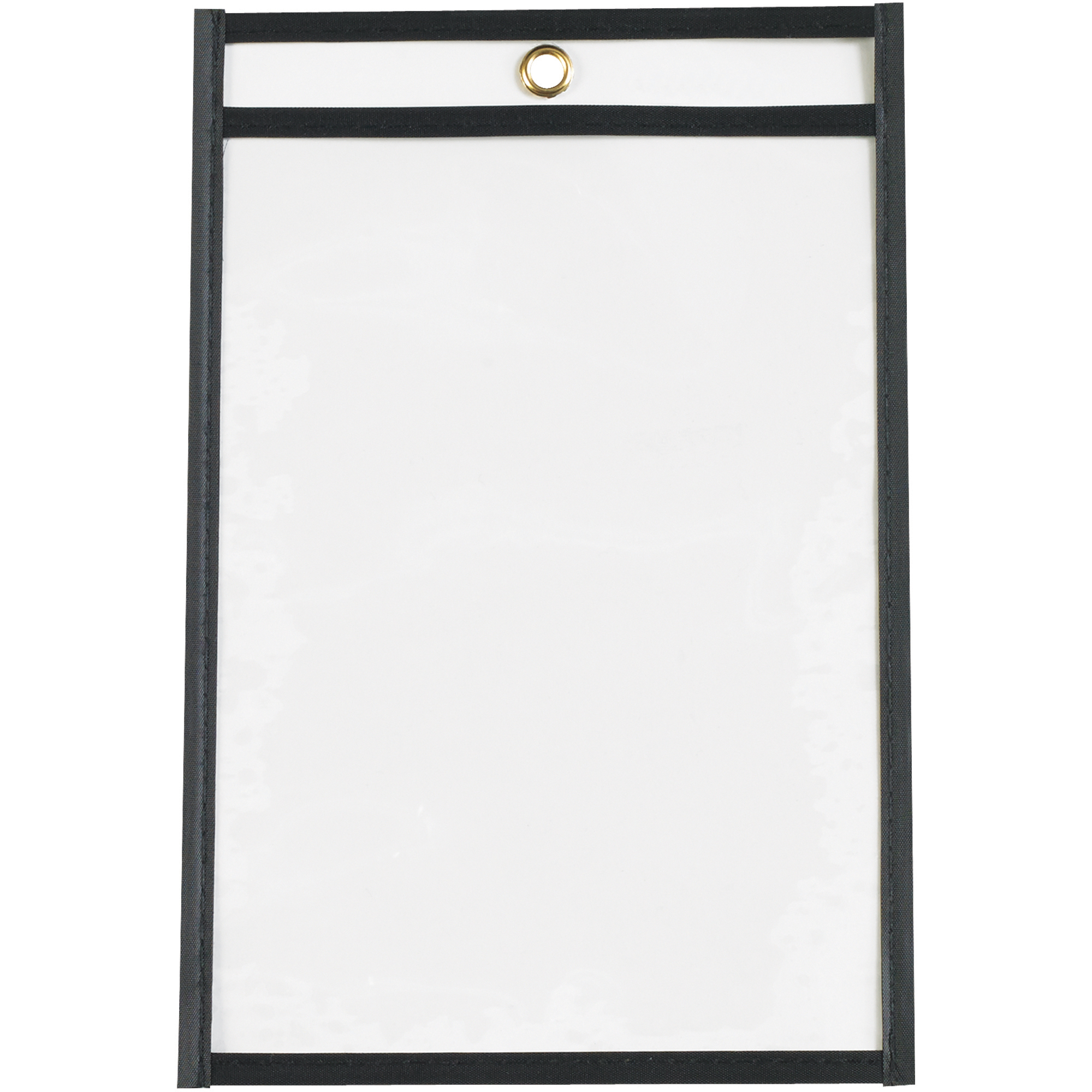 Stitched Job Ticket Holders, 6" x 9", Black, 25/Case