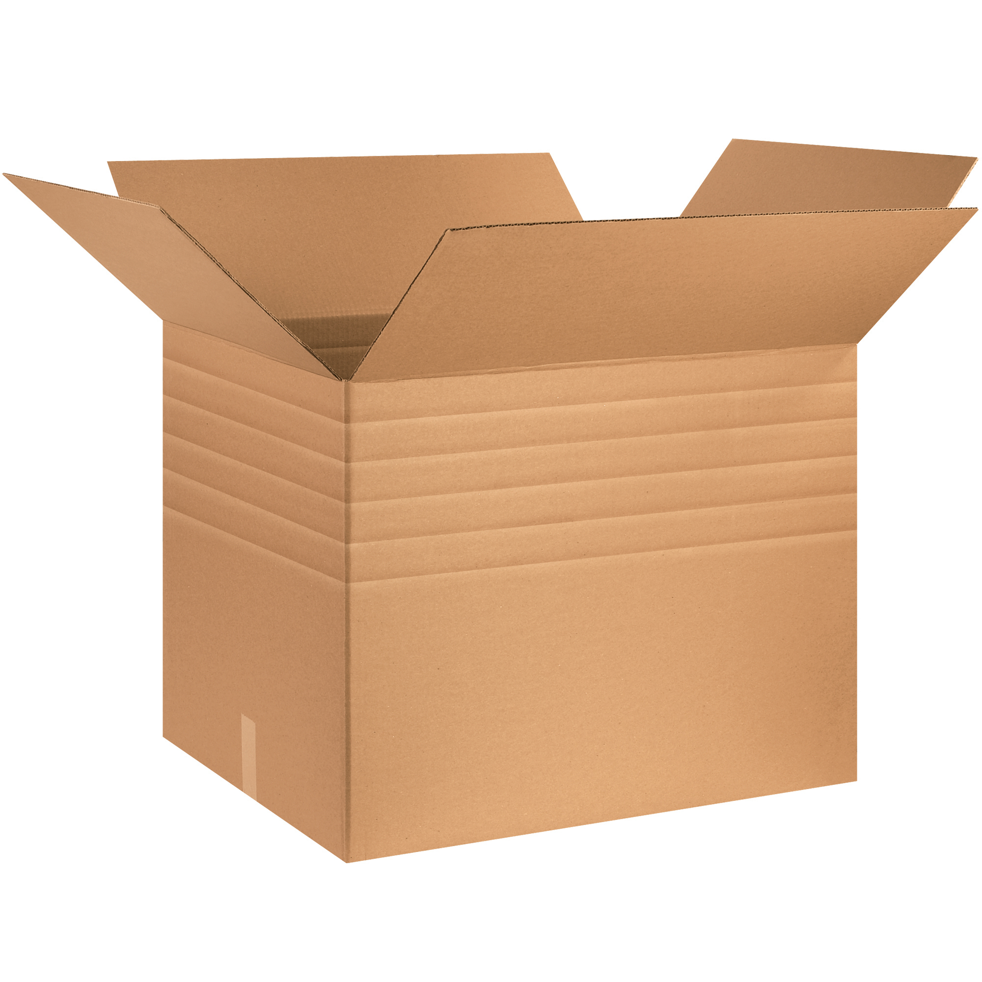 Heavy-Duty Multi-Depth Boxes, 30" x 24" x 24", Kraft, 10/Bundle; 120/Skid